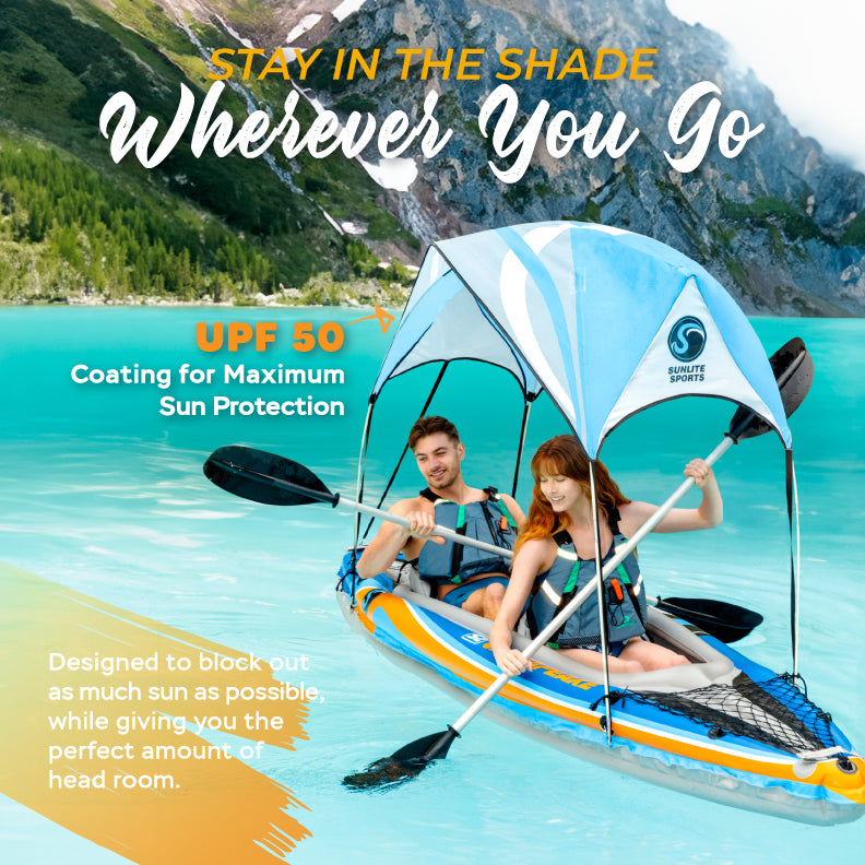 S2 Chesapeake 2-Person Inflatable Kayak with Sunshade Canopy