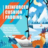 Winter Wonderland 45" Foldable Snow Sled with Extra Padding