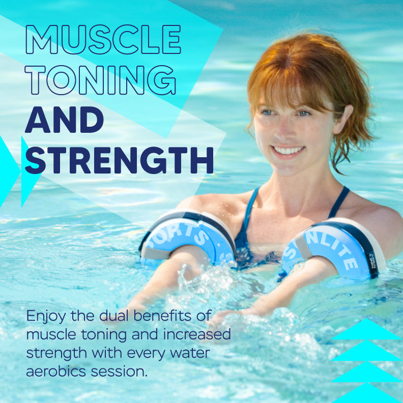 Aquatic Fitness Cuffs, Water Aerobics Float Ring with Adjustable Webbing