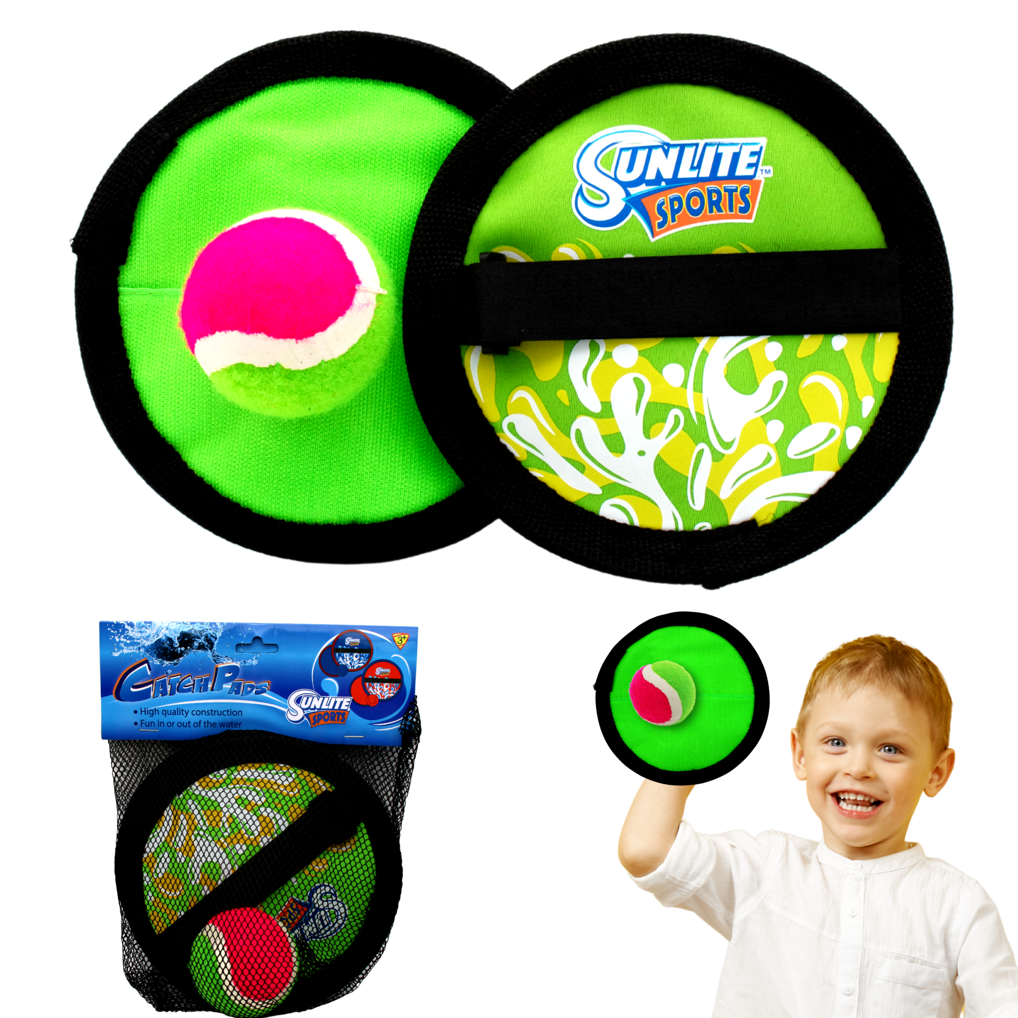 Toss and Catch Pad Ball Game (Green): Enjoy Hours of Fun with 2 Players! –  Sunlite Sports