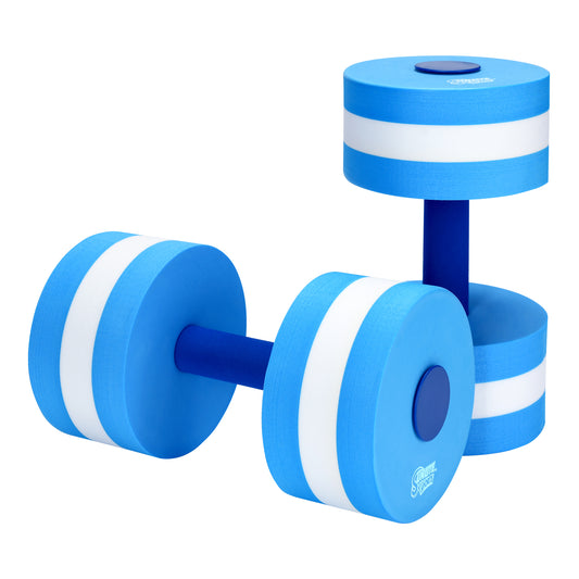 Large Water Dumbbells (Striped Blue)