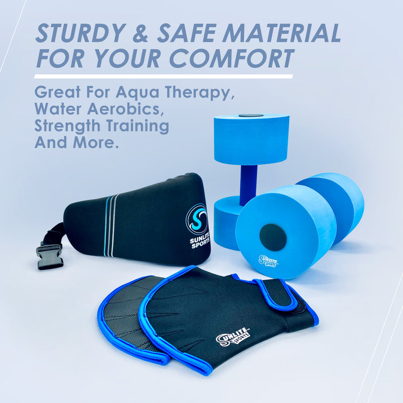 Sunlite Sports AquaFitness Deluxe Flotation Swimming Belt - Water Aerobics  Equipment for Pool, Low-Impact Workout