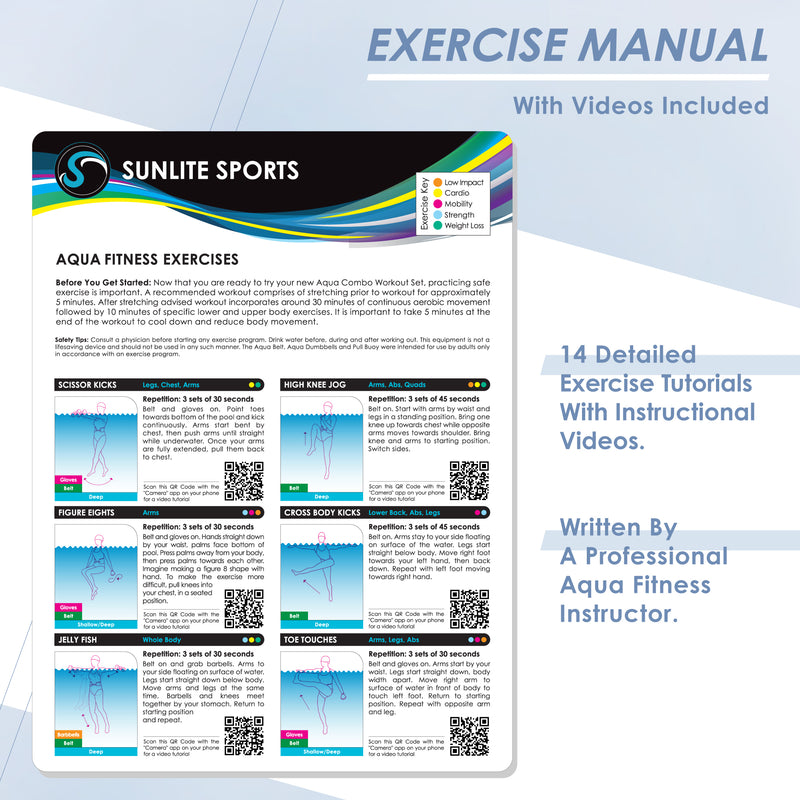 Aqua Fitness Complete Set With Training Manual