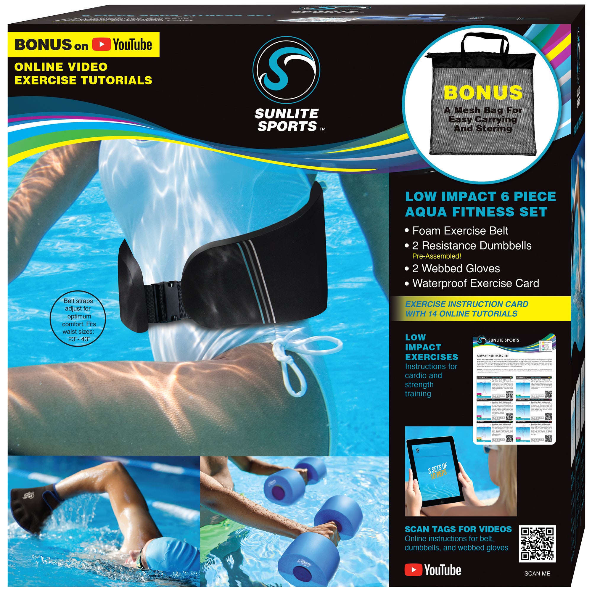 Sun lite Sports 6 Piece Aqua Fitness Sun lite Sports 6 Piece Aqua Fitness