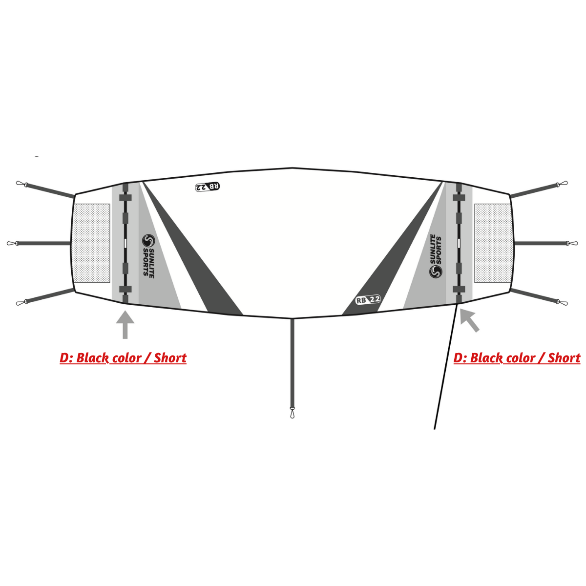 Replacement Canopy Support Poles for 2-Person River Blazer Tube (3015SS)