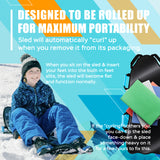 Arctic Breeze Ice Racer 45" Foldable Snow Sled with Extra Padding