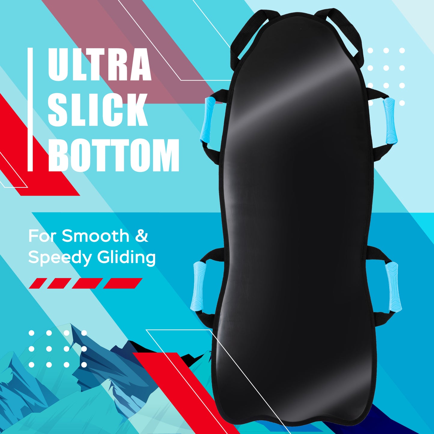 Premium Captain Ice Racer 45" Foldable Snow Sled