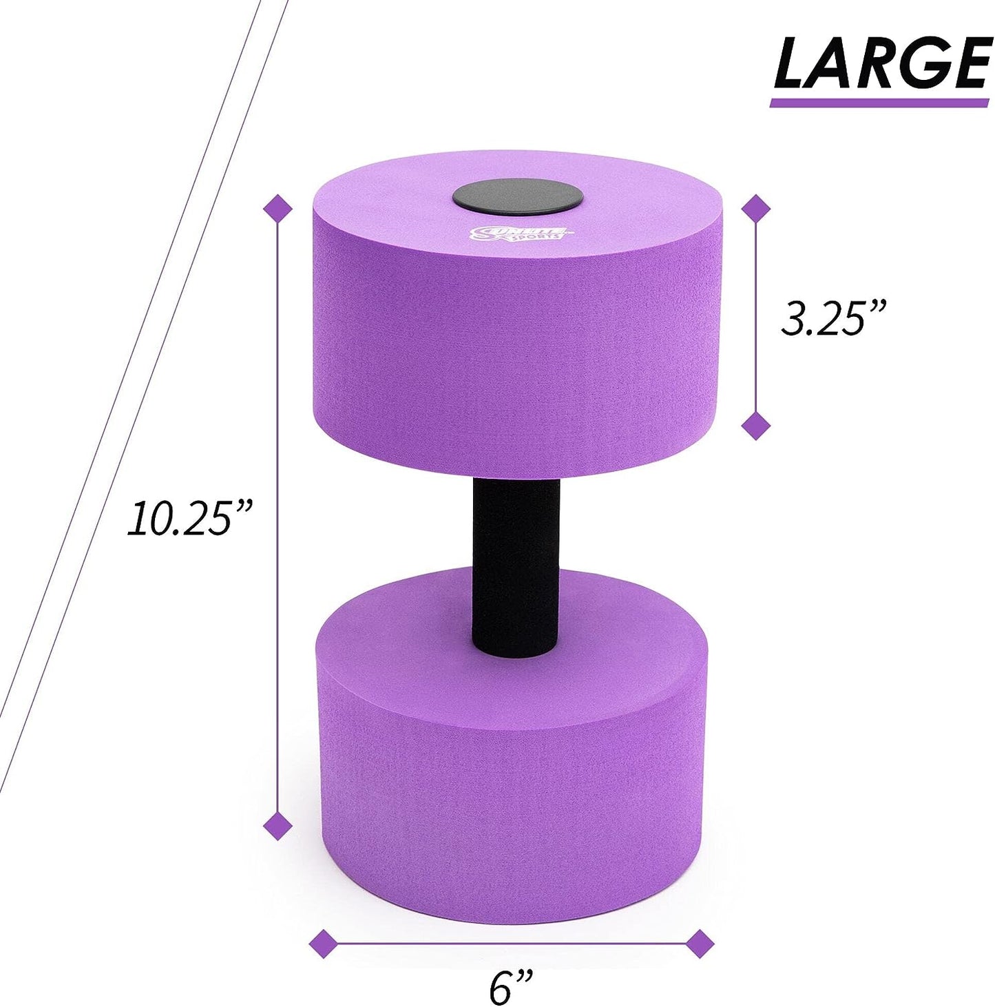 Large Water Dumbbells (Purple)