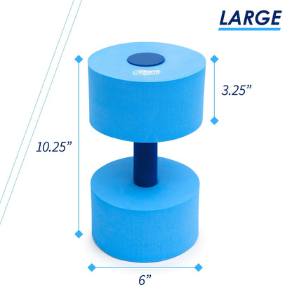 Large Water Dumbbells (Blue)