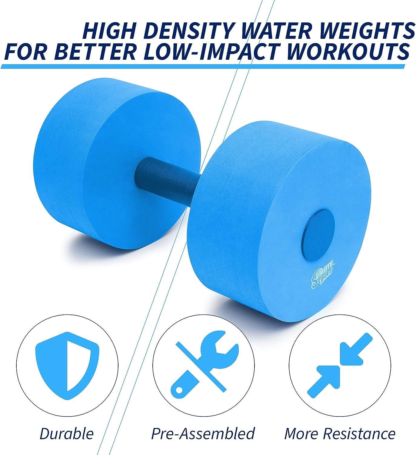 XL Water Dumbbells (Blue)