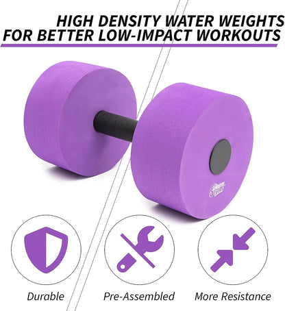 Large Water Dumbbells (Purple)