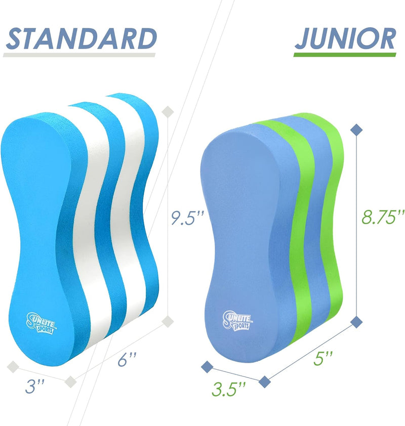 Junior Pull Buoy Premium Eva Foam (Blue/Green)