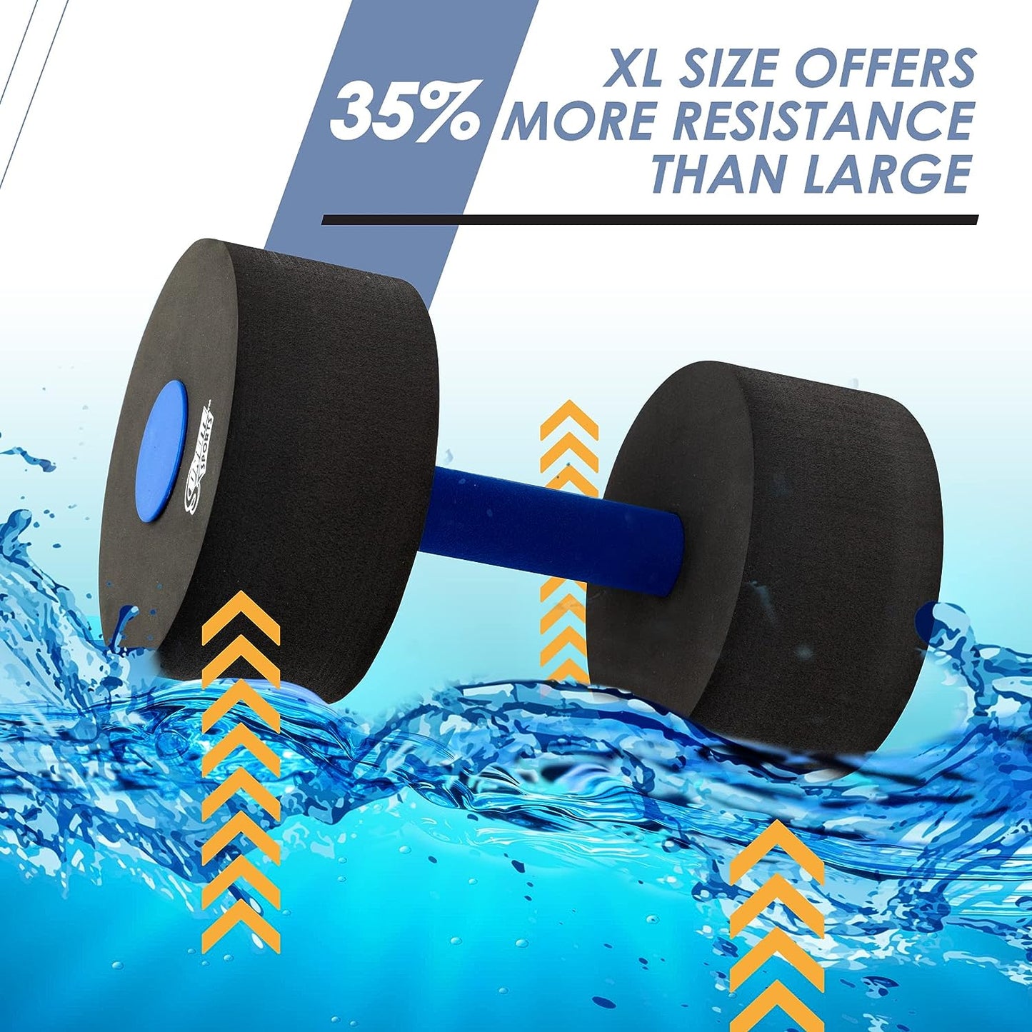 Large Water Dumbbells (Black)