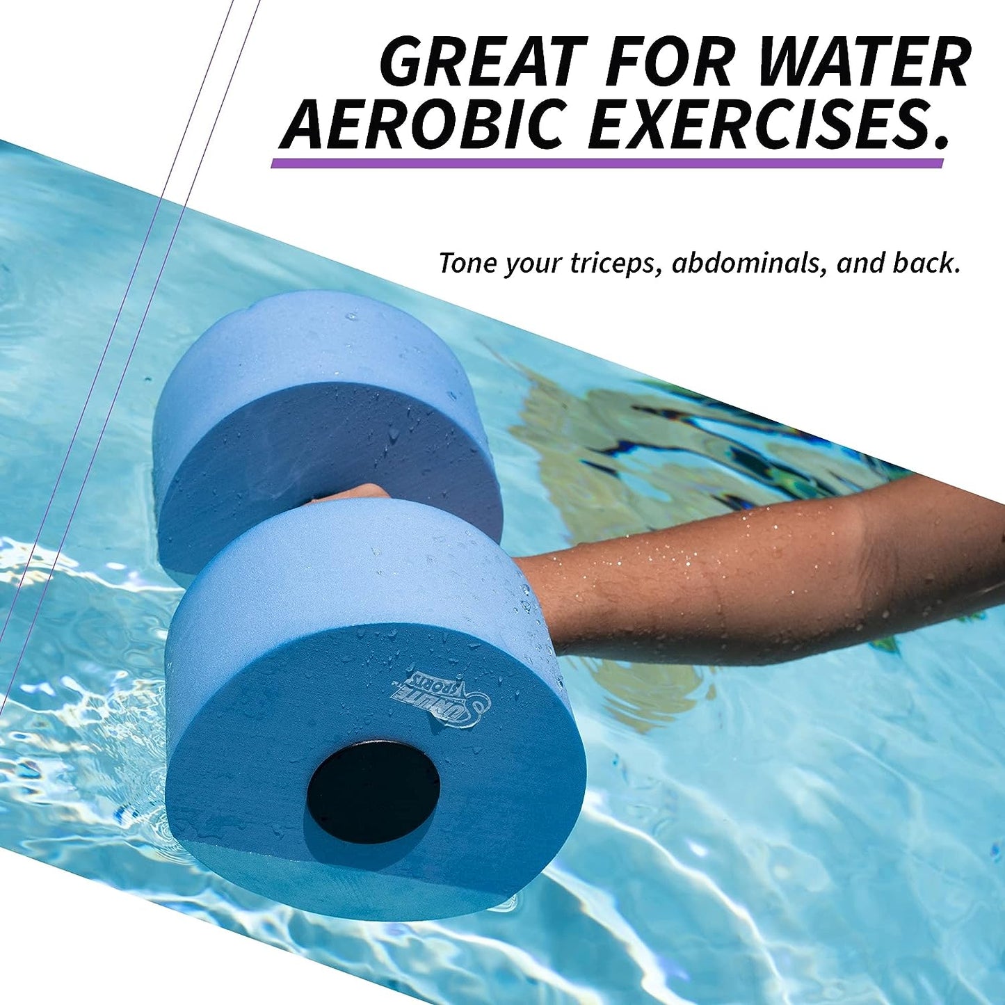 Large Water Dumbbells (Purple)