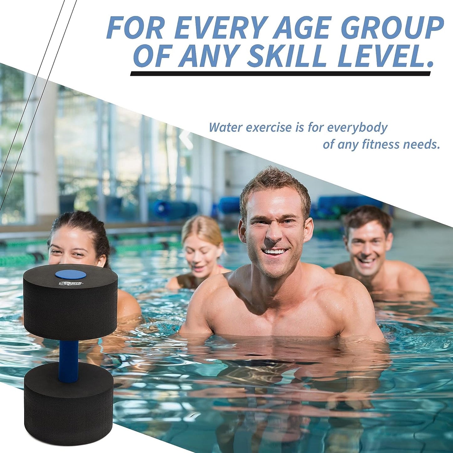 Large Water Dumbbells (Black)