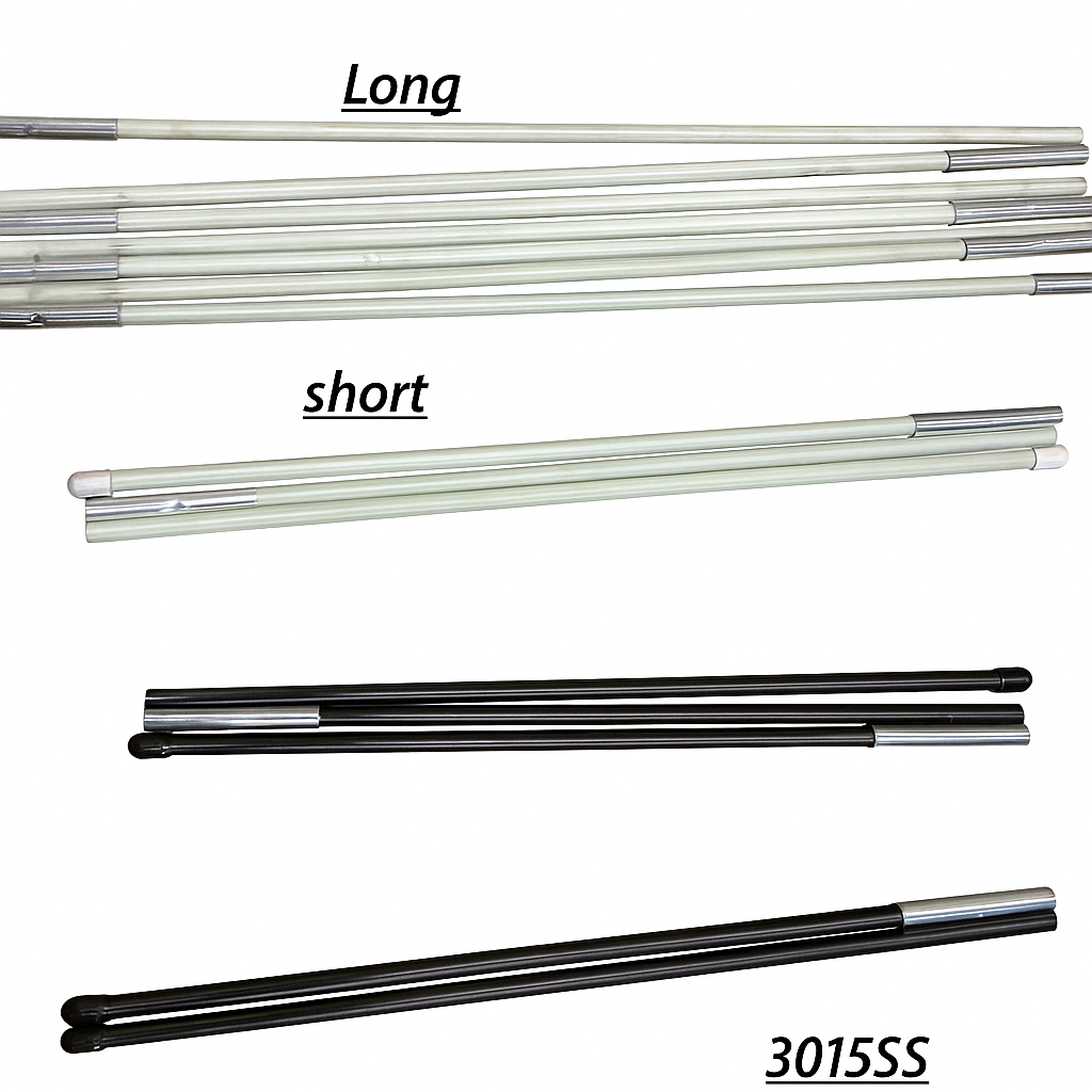 Replacement Canopy Support Poles for 2-Person River Blazer Tube (3015SS)