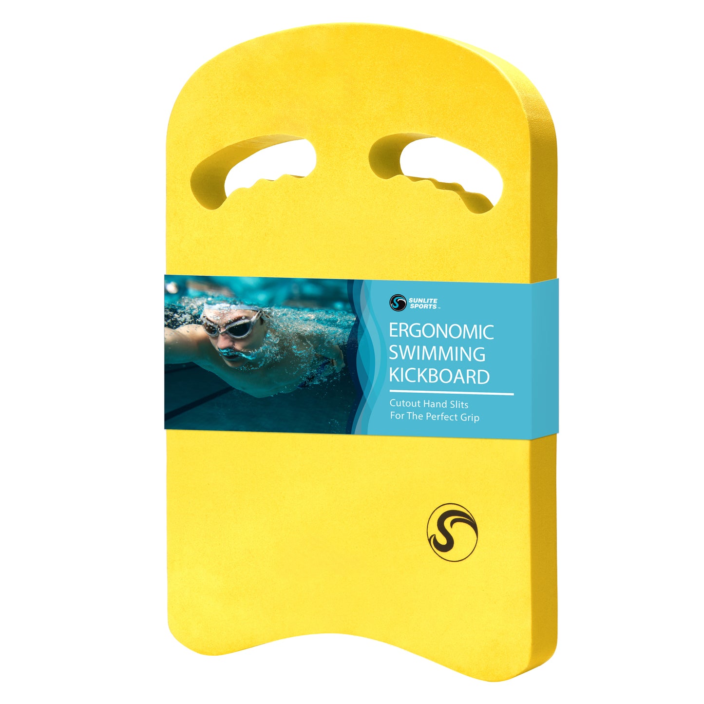 Kickboard With Ergonomic Handles (Yellow)