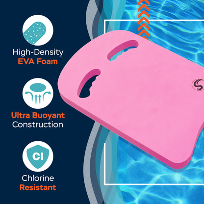 Kickboard With Ergonomic Handles (Pink)