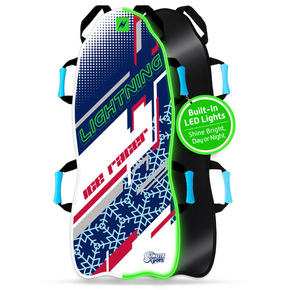 Premium Captain Ice Racer 45" with LED Foldable Snow Sled