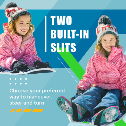 Premium Captain Ice Racer 45" with LED Foldable Snow Sled