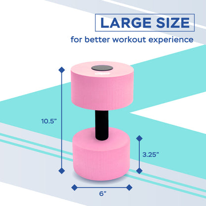 Large Water Dumbbells (Pink)