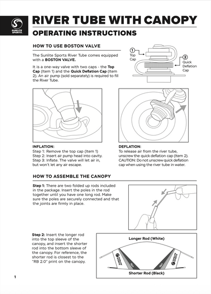 River Tube with Canopy