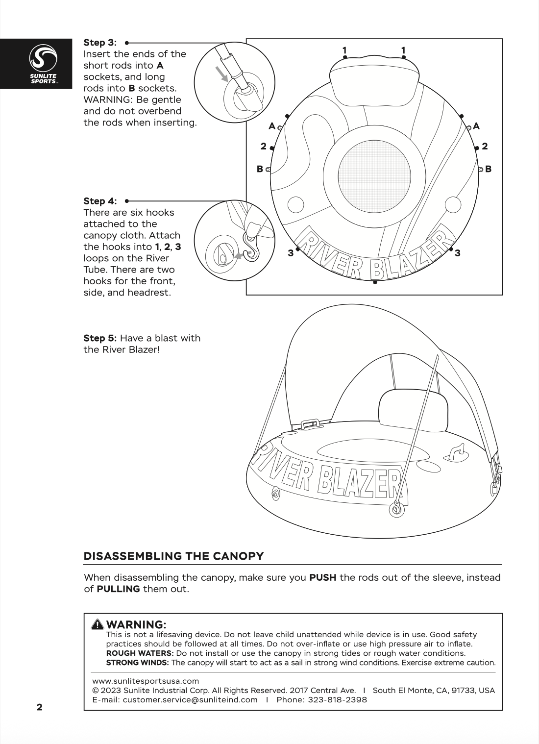 River Tube with Canopy