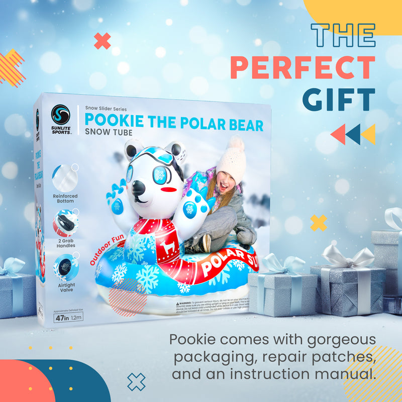 Pookie the Polar Bear Slider Snow Tube