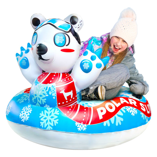 Pookie the Polar Bear Slider Snow Tube