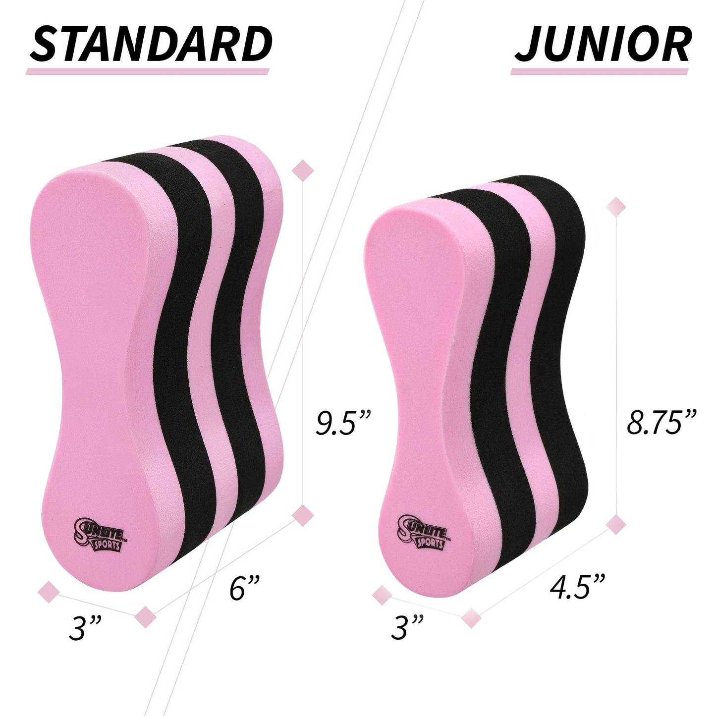 Pull Buoy Premium EVA Foam (Pink/Black)