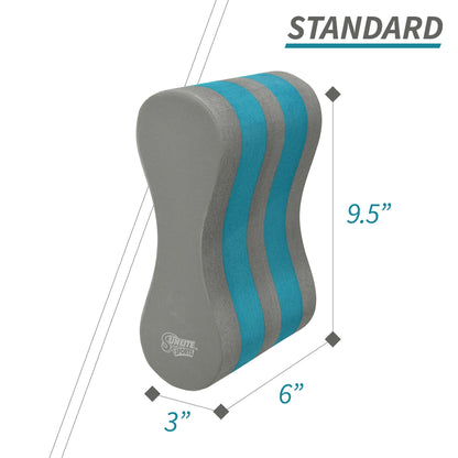 Pull Buoy Premium EVA Foam (Grey/Teal)