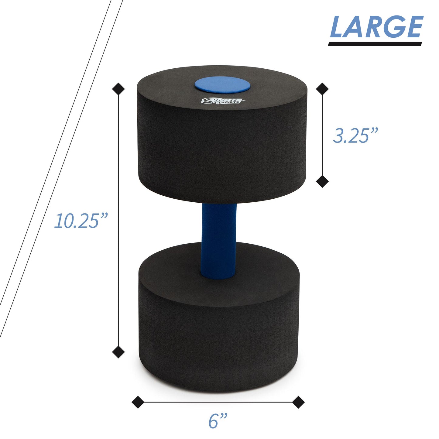 Large Water Dumbbells (Black)