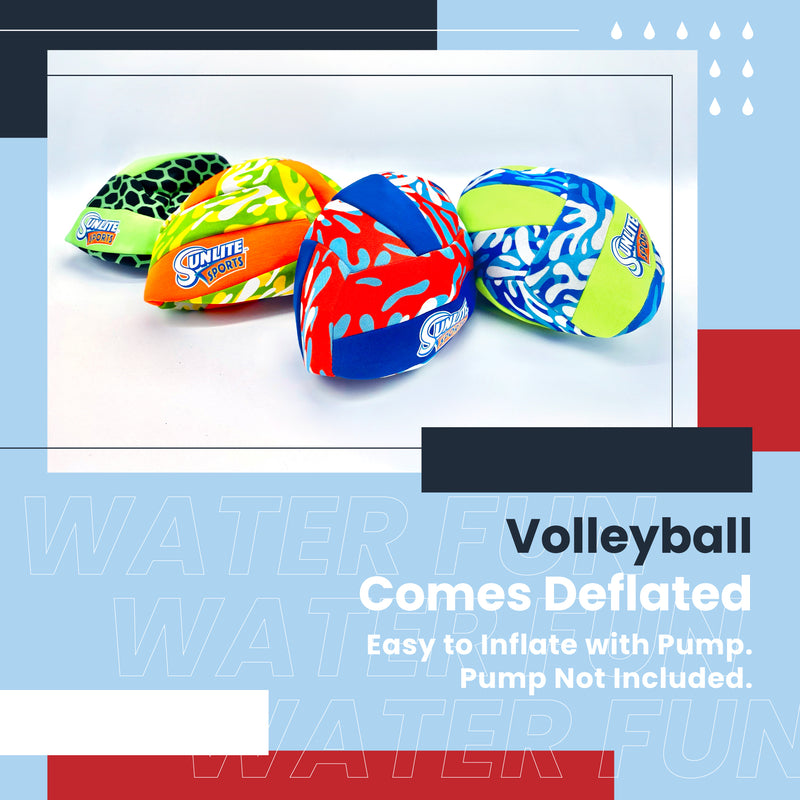 Water Volleyball 2-Pack Blue/Green and Red Blue