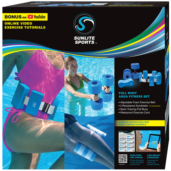 Aqua Fitness Full Body Set With Training Manual - Sunlite Sports