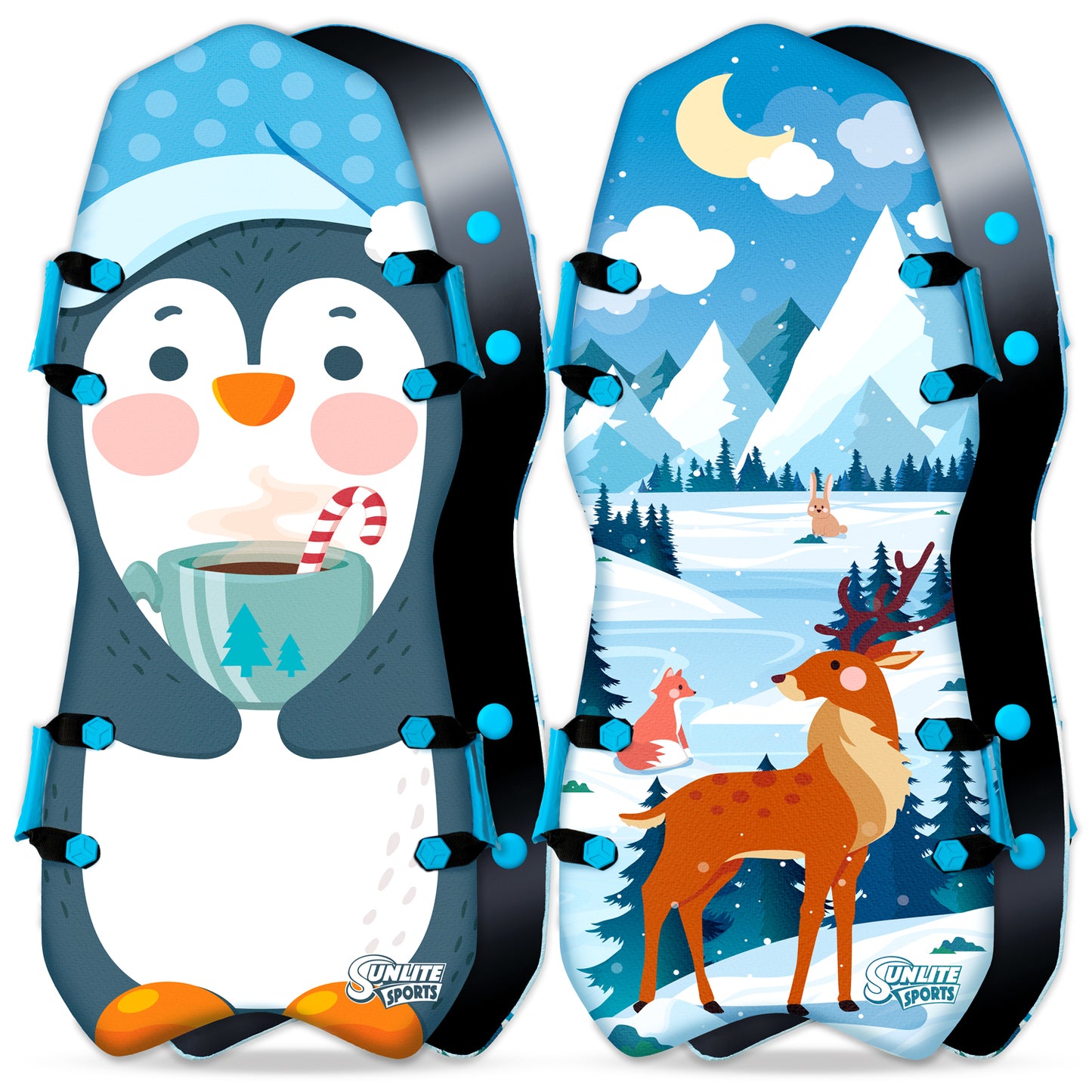 Winter Adventure 45" Foam Snow Sled (2 Pack) - Sunlite Sports